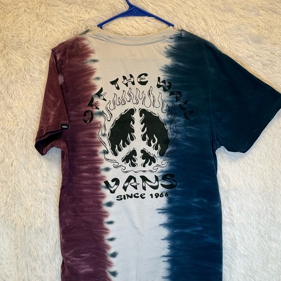 Vans Dual-Tone Tie-Dye Tee - Navy and Maroon - Picture 15 of 17